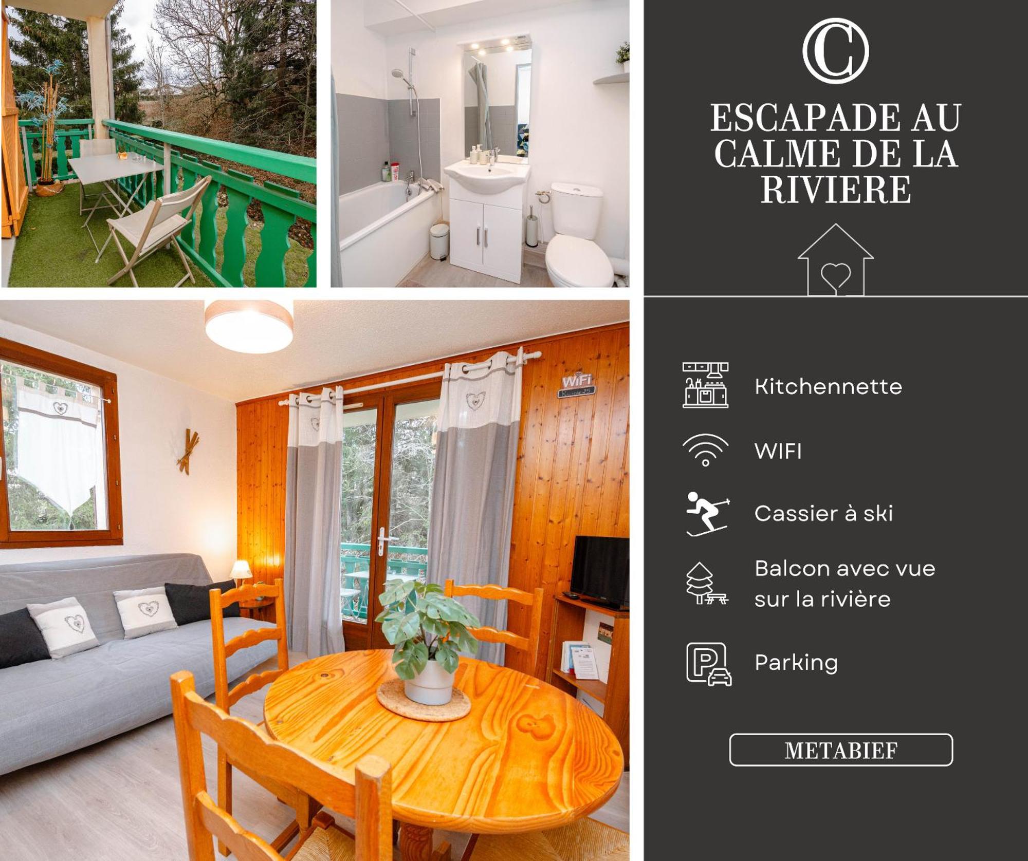 Escapade Au Calme De La Riviere Apartment Métabief Екстериор снимка